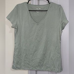 Shein Green V Neck Size L